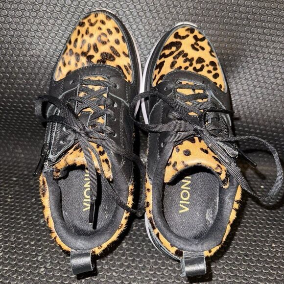 Vionic Remi Leopard Print Casual Comfort Walking Lace Up Sneakers Womens Size 5 - Picture 6 of 8